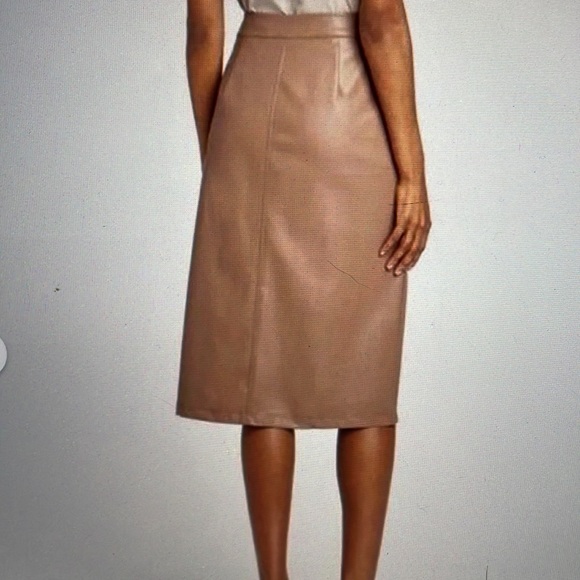 Prologue A-Line Faux Leather Midi Skirt - NWT - Picture 2 of 13